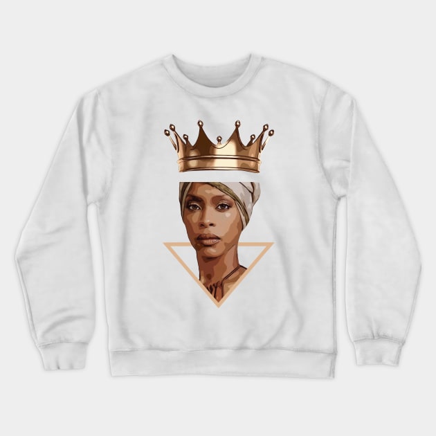 Erykah Badu illustration Crewneck Sweatshirt by MoveRama